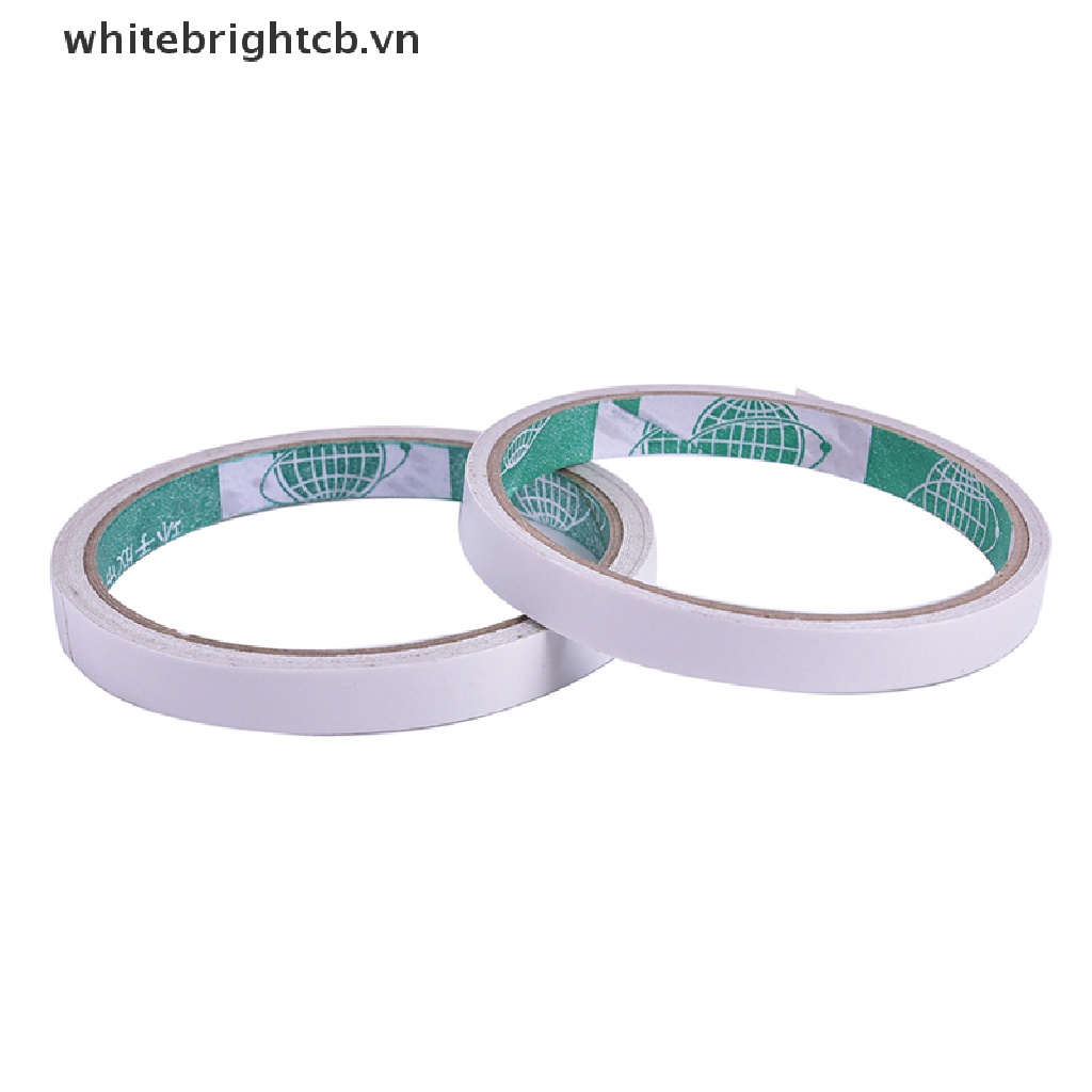 Cuộn Băng Keo Hai Mặt Màu Trắng Siêu Dính 5M / 8M