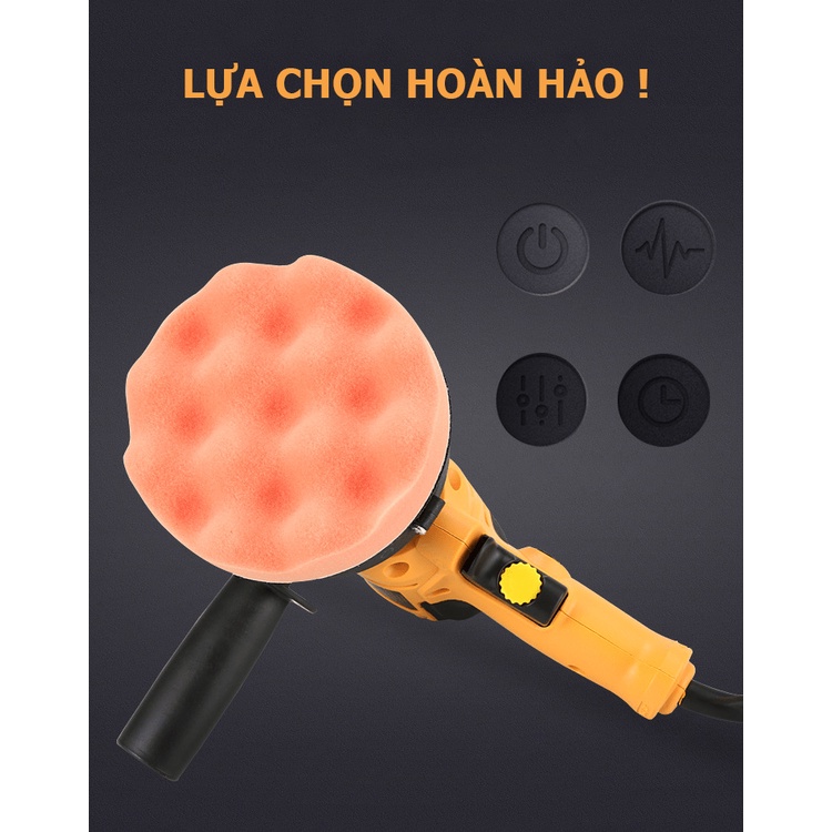 Máy đánh bóng xe ô tô cầm tay Polisher DWE6401 - Máy chà bóng xe ô tô cầm tay | Công suất 700W - Đế chà 125mm | Hàng chí
