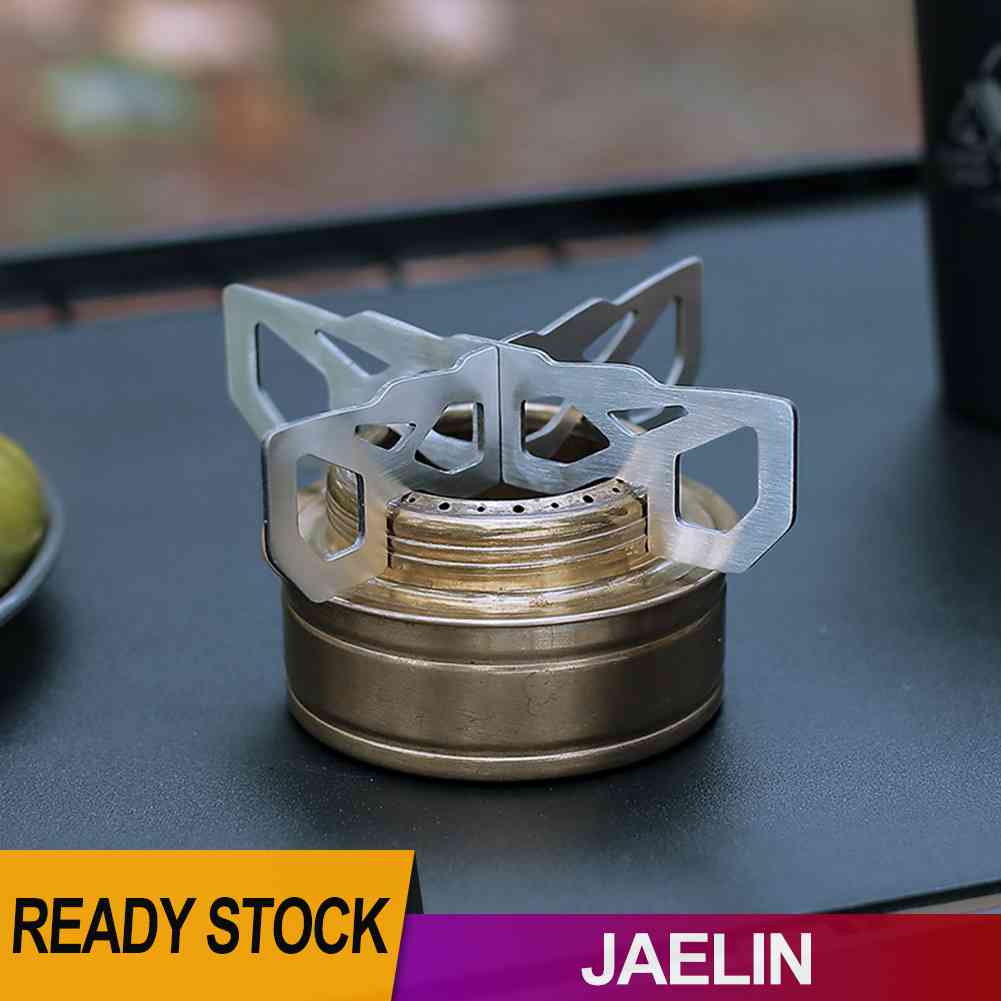 Giá Đỡ Bếp Cồn Bằng Thép Không Gỉ Tiện Dụng Mang Theo Du Lịch Cắm Trại