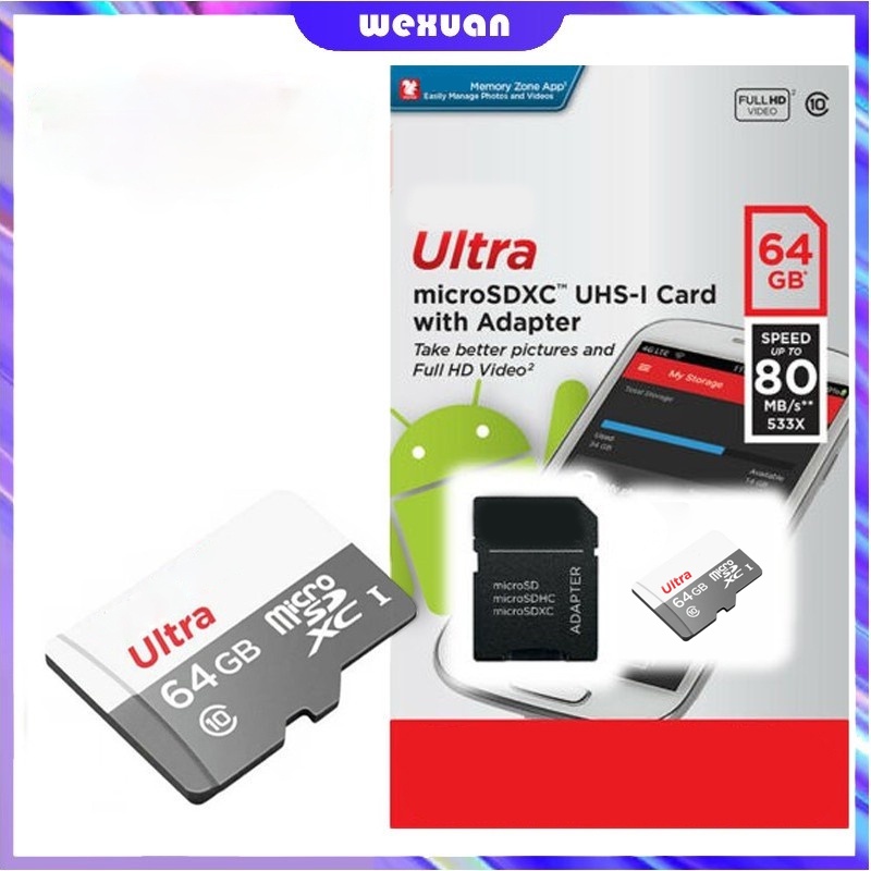 Thẻ Nhớ Micro SD Tốc Độ Cao 512GB 10 Thẻ TF 16GB 32GB 64GB 128GB 256GB Lên Đến 100MB / s