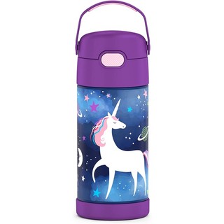 BÌNH NƯỚC GIỮ NHIỆT TÍM NGỰA UNICORN THERMOS FUNTAINER  SPACE UNICORN 355ml NHẬP TỪ MỸ