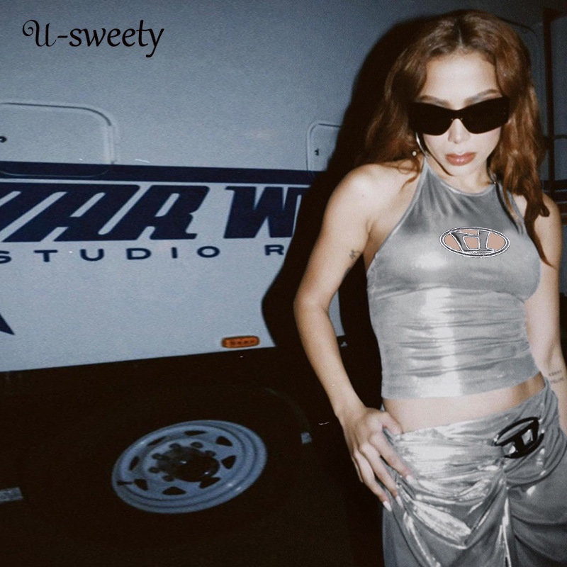 Áo Tank Top Sát Nách Cổ Tròn Màu Trơn Thời Trang 2023 Cho Nữ