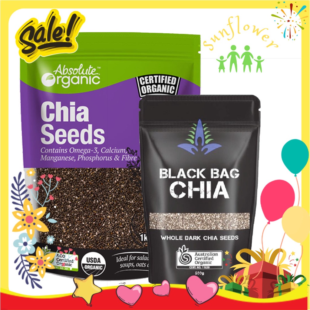 Hạt chia Úc túi 1kg Seed Organic của Úc