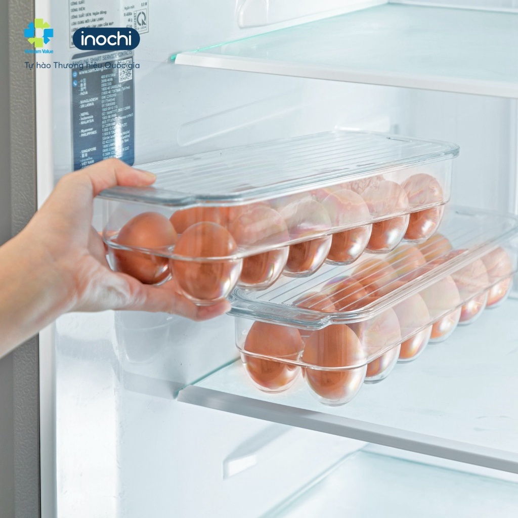 Khay đựng trứng kèm nắp đậy Yoko - Đem lại sự gọn gàng, sạch sẽ, giúp cho việc cất giữ và bảo quản thực phẩm.