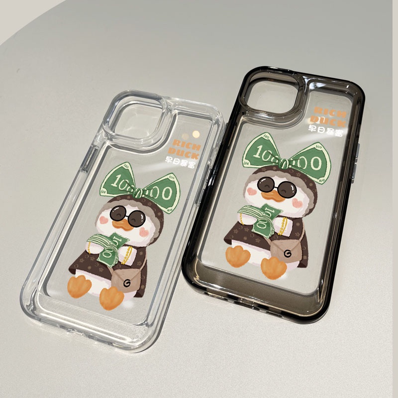 Ốp Điện Thoại DecoPhone Acrylic tpu acrylic Hình Vịt Cho iphone 6 6s 7 8 plus x xs max se 11 12 13 14 15 pro max plus