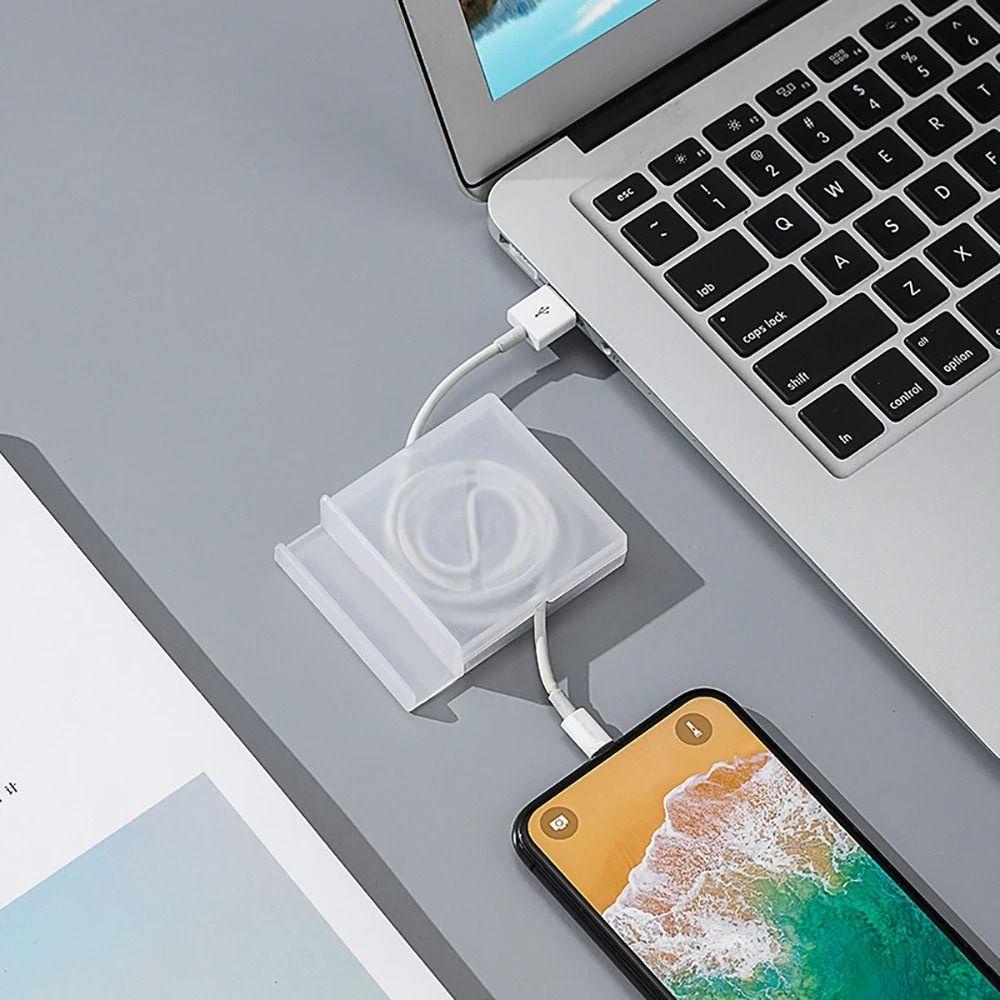 Hộp Đựng Dây Cáp Sạc USB Mini TAYLOR1 Tiện Dụng Ốp