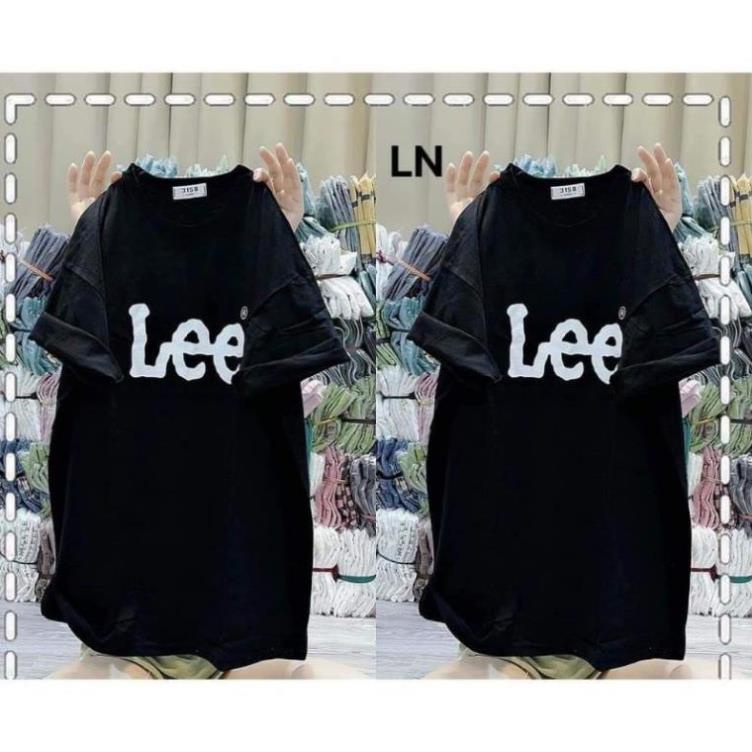 [ Rẻ Vô Địch ] Áo Thun Phông Cotton 3158 Nam Nữ Form Rộng Unisex Chất Cotton Khô In Chữ Lee