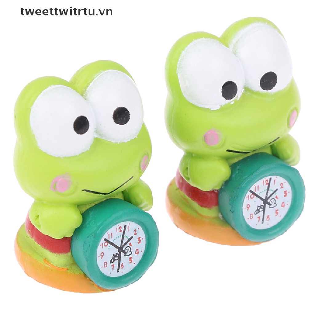 Đồng Hồ Báo Thức Hình Chú Ếch Mini Tỉ Lệ 1: 12 Trang Trí Nhà Búp Bê