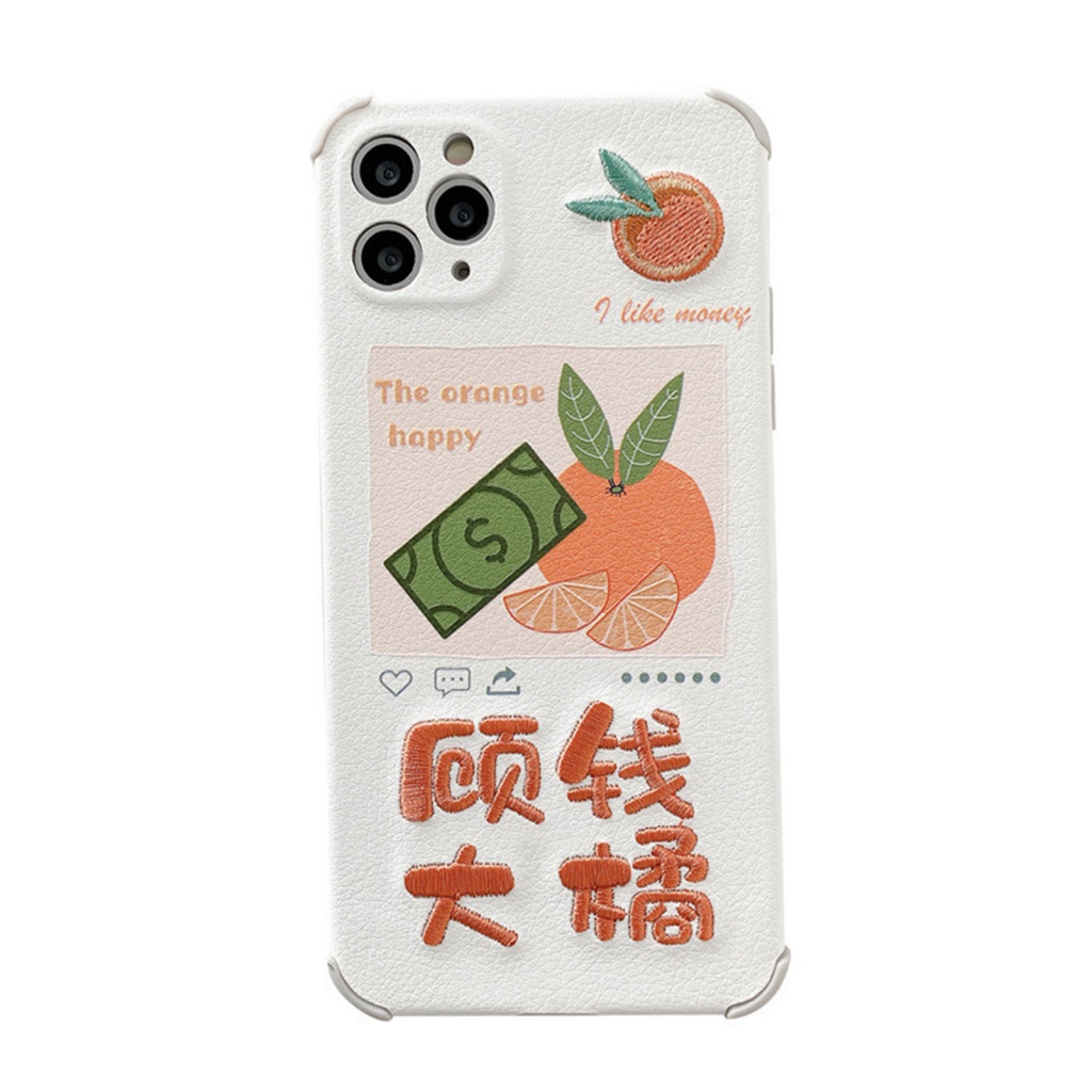 Ốp điện thoại TPU LENOVO chống rơi thêu hình hoa hướng dương thích hợp cho iPhone 11 / 12