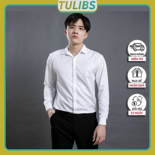 Áo sơ mi nam Hàn quốc dài tay trơn, chất kate lụa cao cấp mịn mát Tulbis SM30