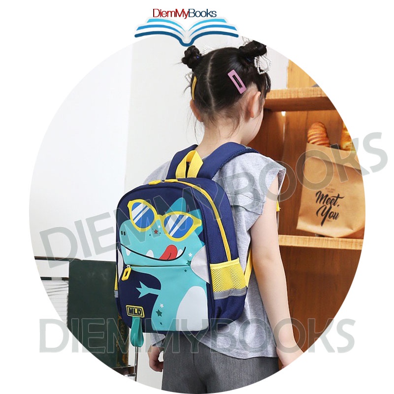 Balo Cặp Xách Mẫu Giáo Hình Đáng Yêu Ba lô Mầm Non ĐI Chơi  Kích Thước 33x26x11 Cm  Các Bé Từ 3 -6 Tuổi Việt Hà MLD185
