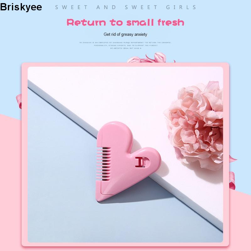 🎶Lược Cắt Tóc Hai Mặt mini Hình Trái Tim Dễ Thương An Toàn Cho Bé