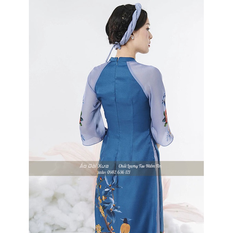 Áo Dài Von In Hình Cách Tân Nữ PA05
