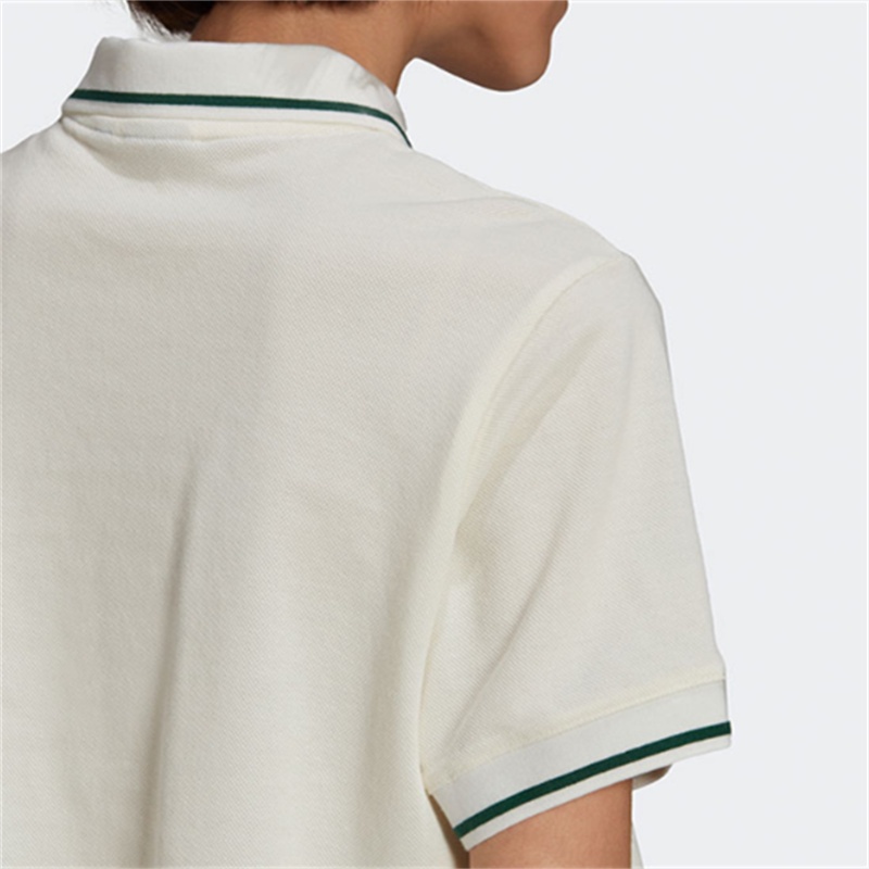 Áo polo Adidas 100% Chính Hãng Ngắn Tay Dáng Rộng Thêu Họa Tiết Thời Trang Cho Nữ