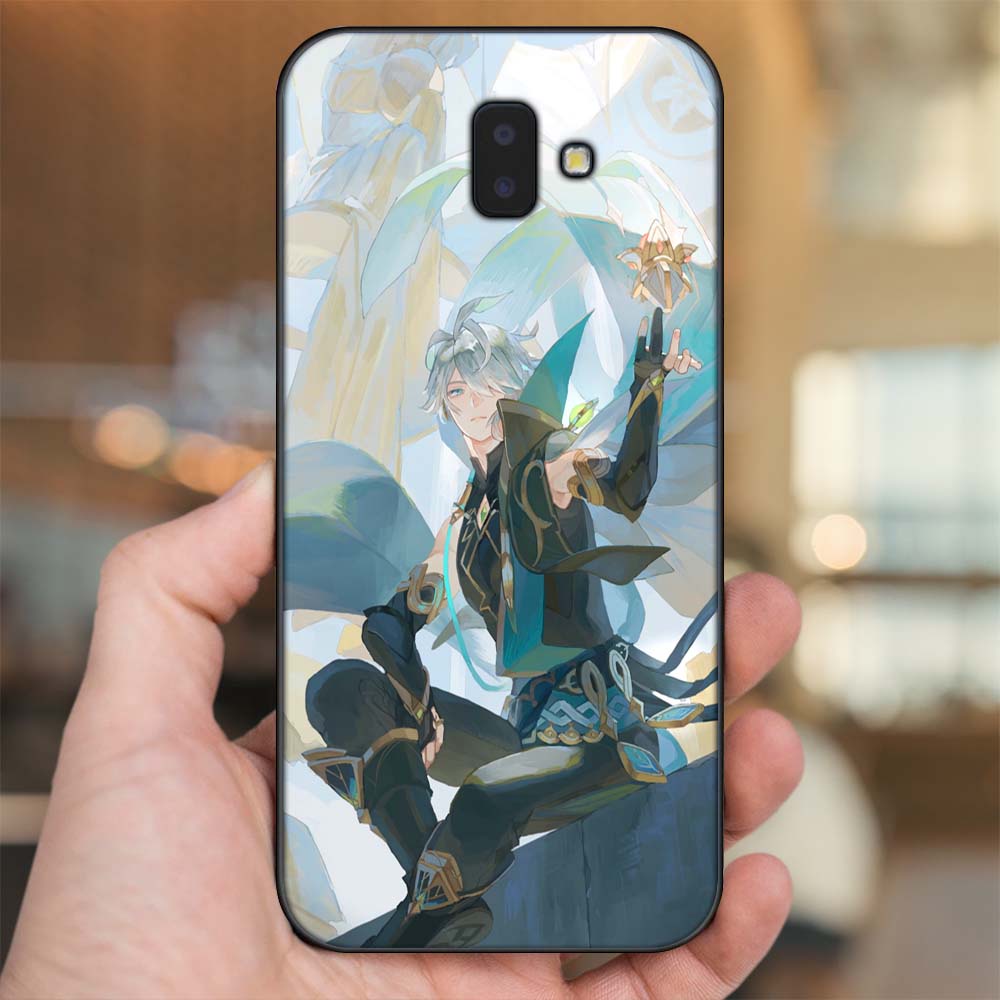 Ốp lưng Samsung J6 Plus viền đen in hình Alhaitham Genshin Impact