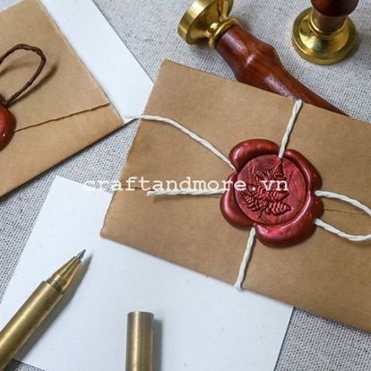 Thiệp handmade tặng sinh nhật Valentine 14/2 8/3 20/10 20/11 DẤU SÁP