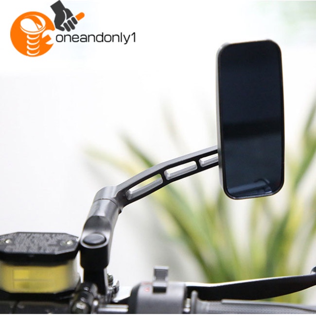 1 Cặp Gương Chiếu Hậu Phản Quang Xoay 360 Độ Gắn Tay Lái Xe Máy