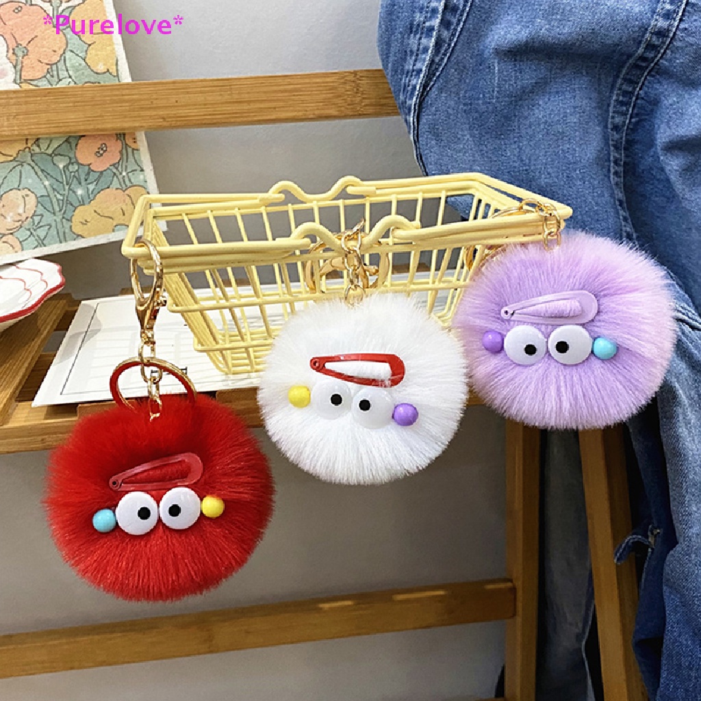 Móc Khóa Hình Quái Vật Mắt To Màu Kẹo Dễ Thương Mới