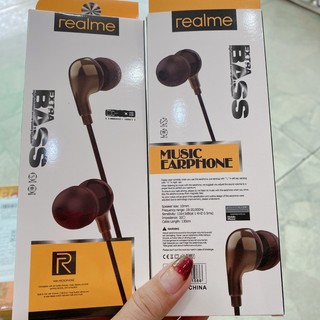 Tai nghe Realme music Earphone Jack 3.5 thích hợp cái dòng samsung, huawei, Nokia, Xiaomi, vsmart, Intel