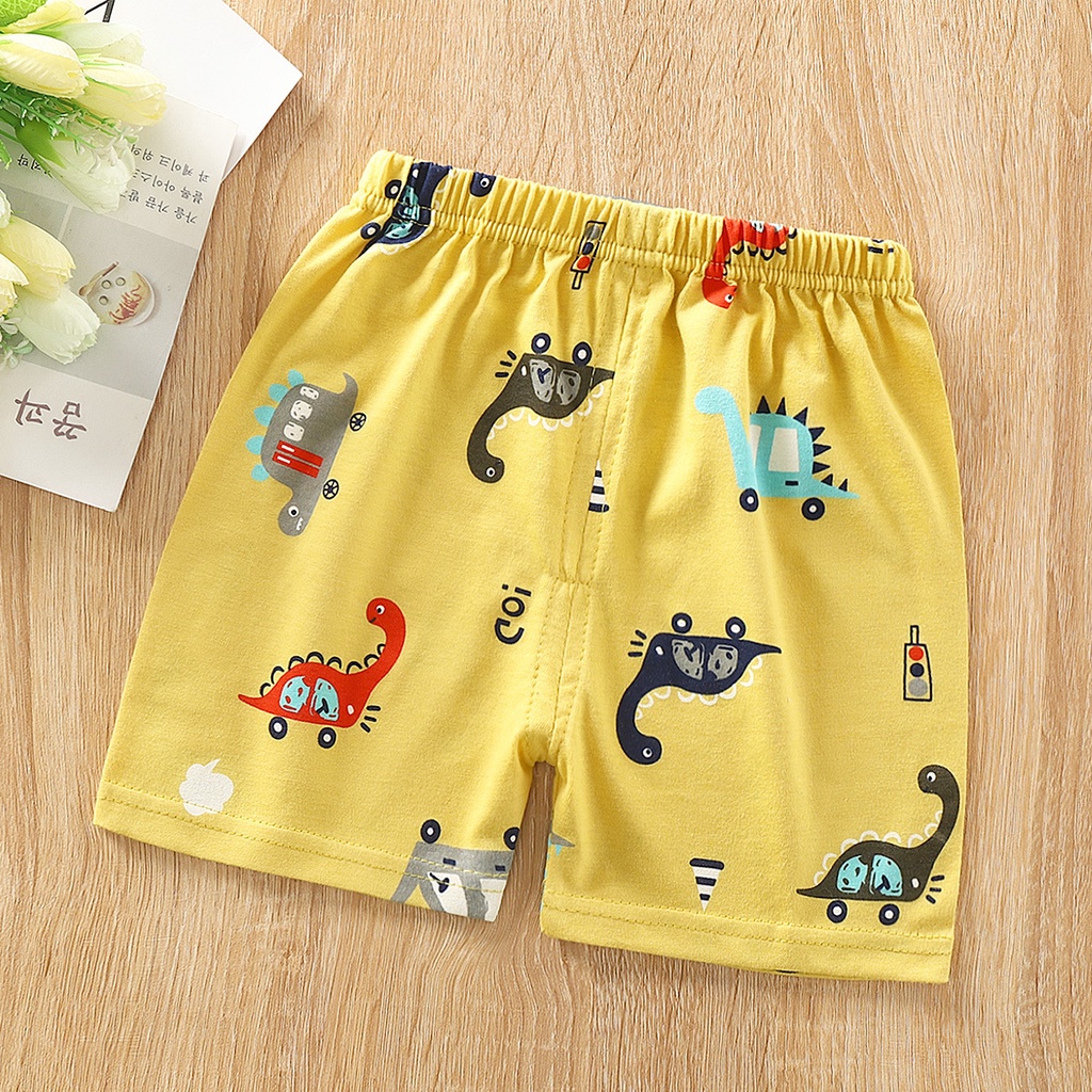 Quần Short Cotton Một Mảnh Phong Cách Hàn Quốc Thời Trang Mùa Hè Dành Cho Bé Trai Gái 70-130CM