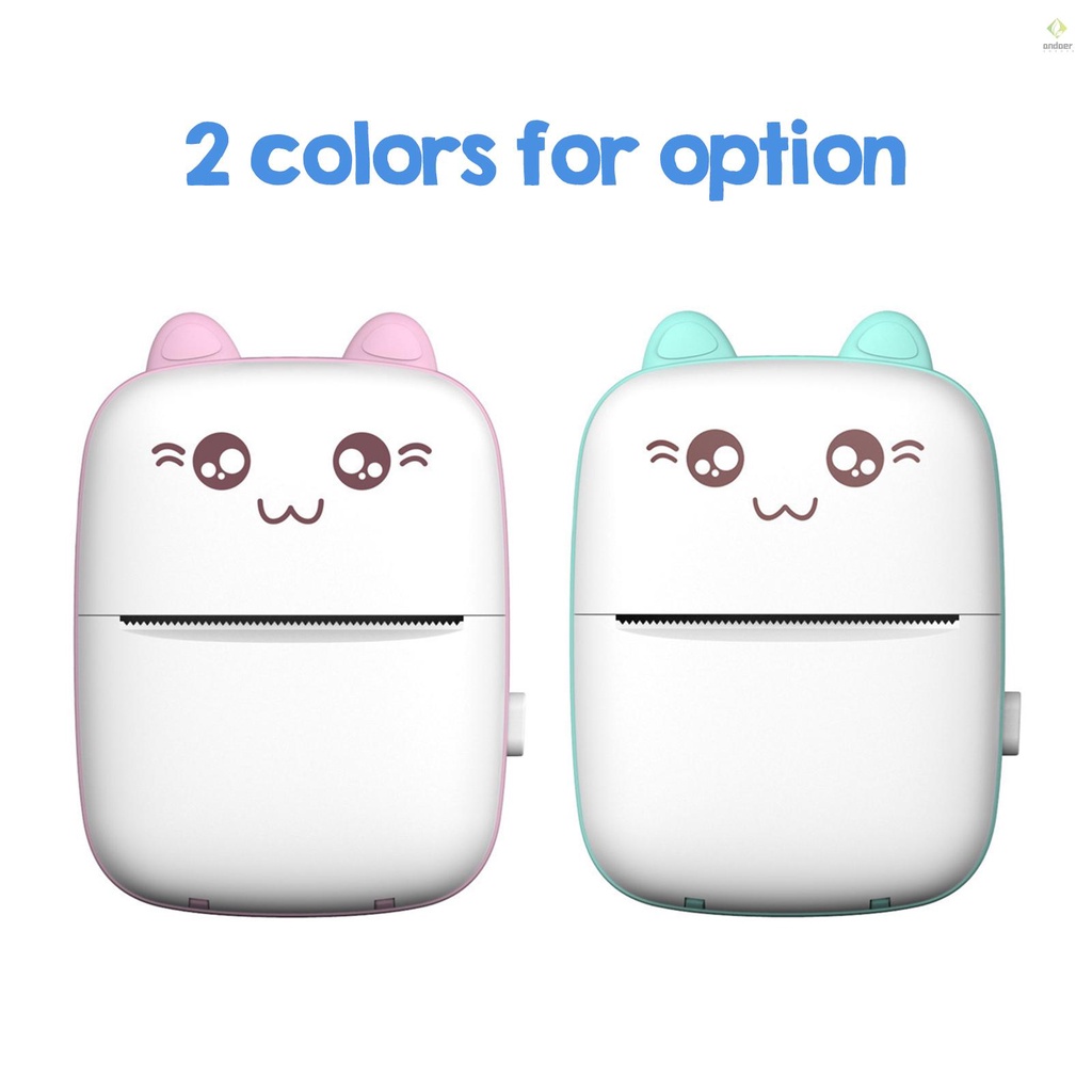 Máy In Nhiệt Mini BT Với Dây Cáp USB Cho Tài Liệu Ảnh Note
