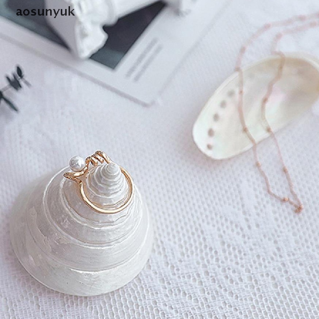 Aosunyuk Khay Đựng Trang Sức Hình Vỏ Sò Sang Trọng