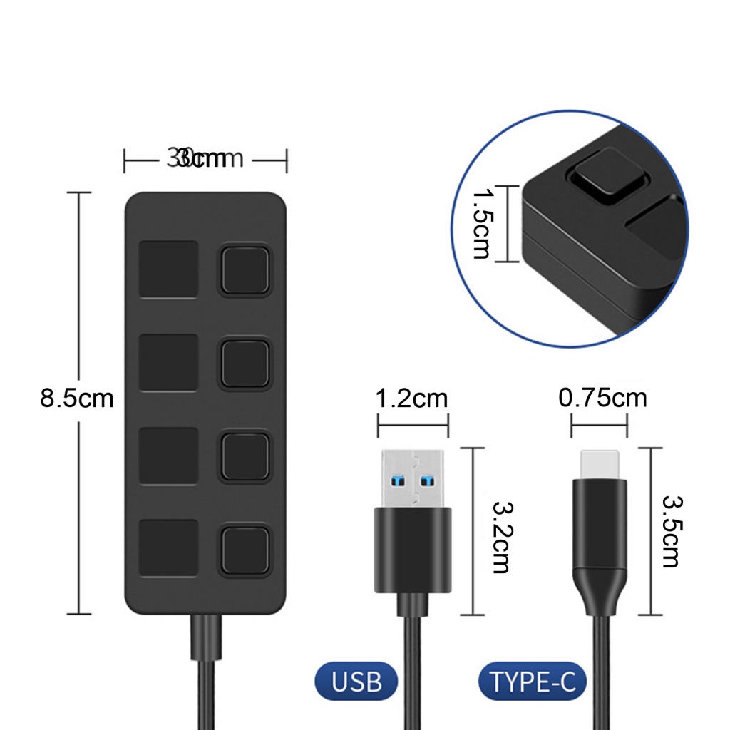 Bộ Chia Cổng USB 3.0 Hình Hoa Hướng Dương Độc Đáo Cho Bàn Phím / Chuột / Chuột Máy Tính