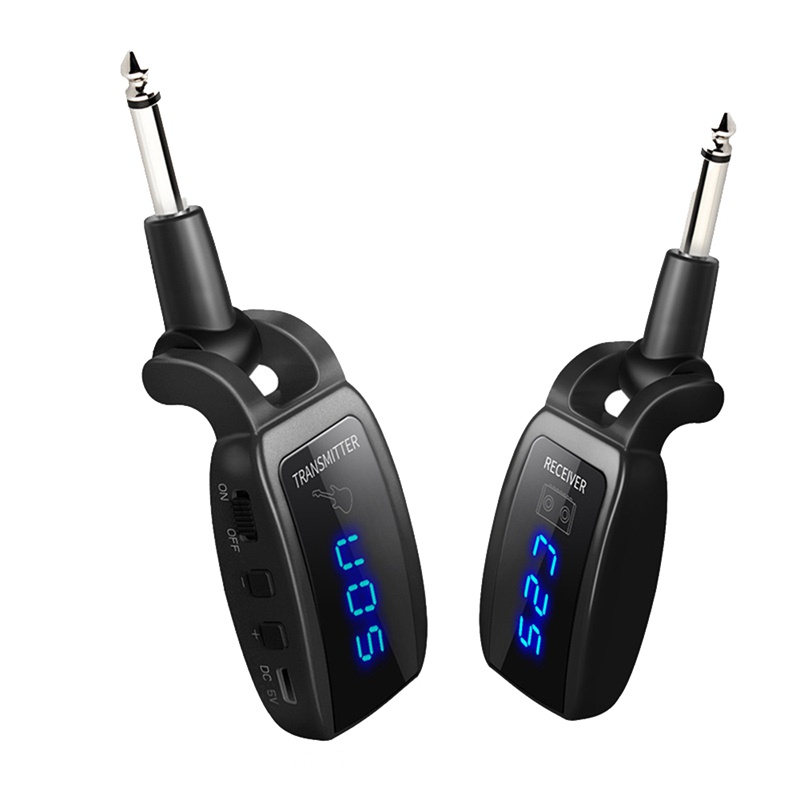 Thiết Bị Truyền Nhận Tín Hiệu Đàn Guitar Điện Không Dây Cổng Sạc USB Màn Hình LED UHF