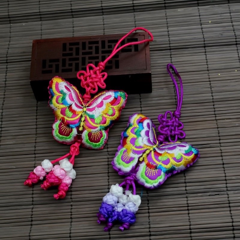 Móc khoá thổ cẩm vintage boho