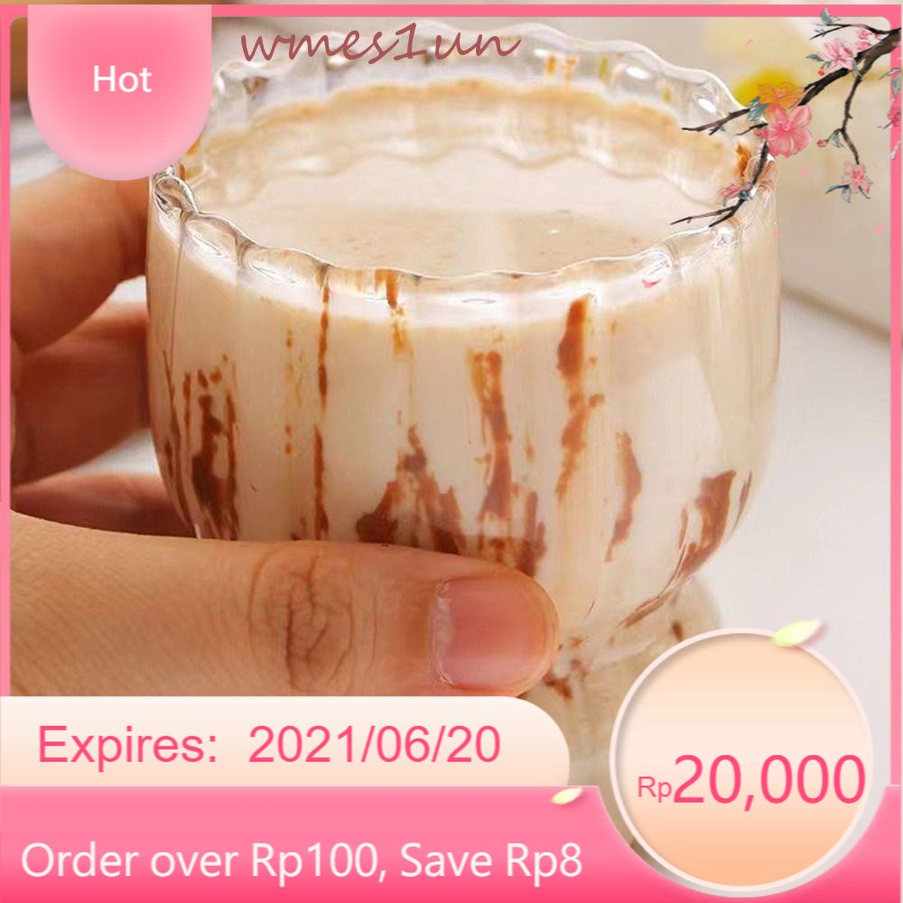 Ly Thủy Tinh Uống Nước Họa Tiết Gợn Sóng Origami Độc Đáo