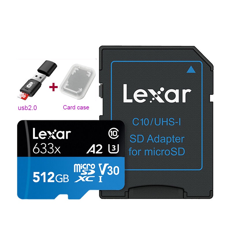 Thẻ Nhớ Lexar 633X 95mb / s Micro SDHC Dung Lượng 512GB 128GB 256GB
