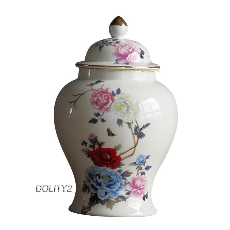 Set 2 Lọ Sứ Đựng Sơn Dầu 1300ml Vẽ Tay Đẹp Mắt Tiện Dụng