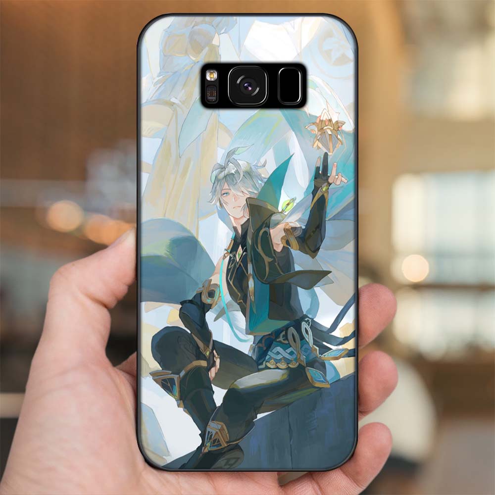 Ốp lưng Samsung S8, S8 Plus viền đen in hình Alhaitham Genshin Impact