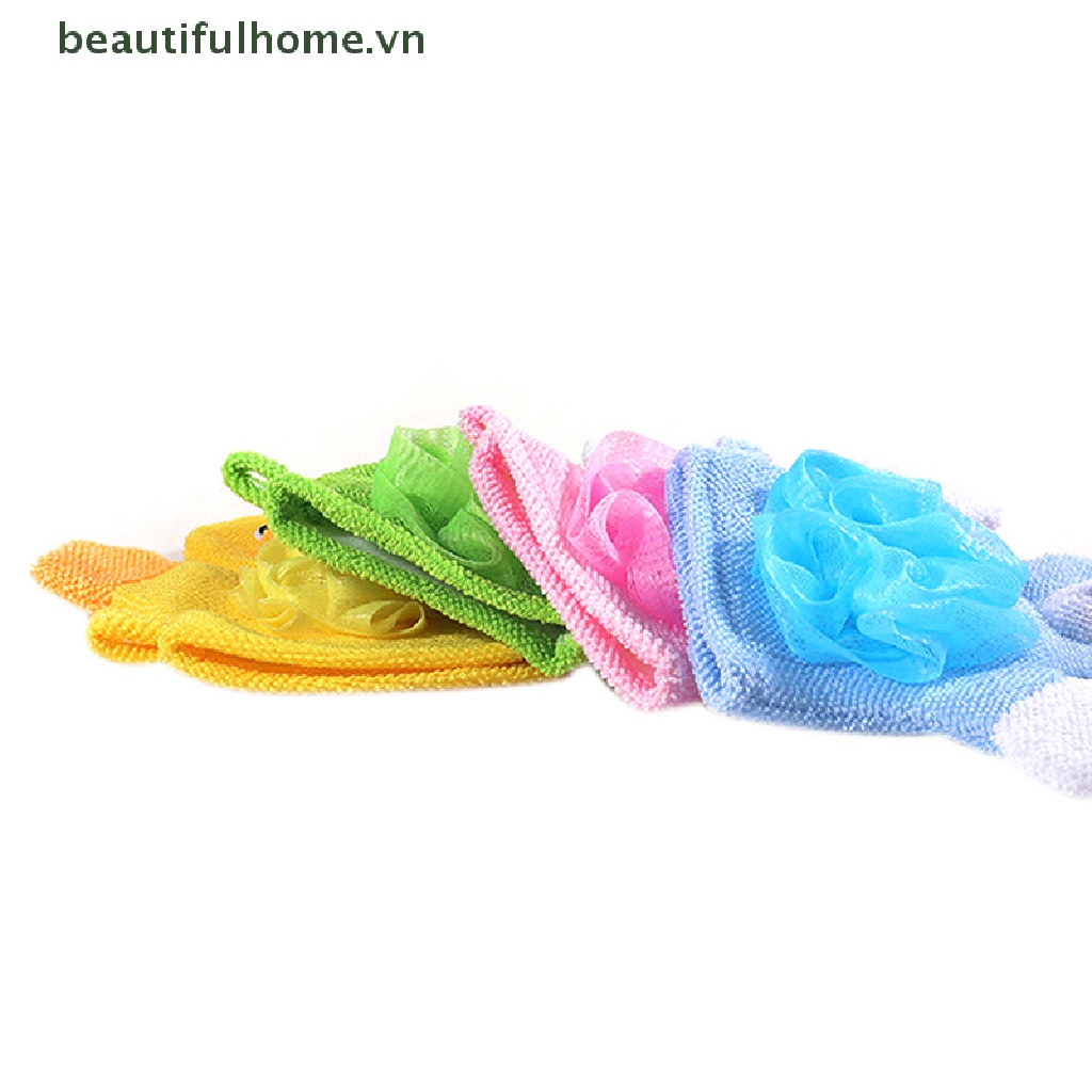 Găng tay đi tắm / Rửa Mặt Bằng cotton Hình Động Vật Cho Bé