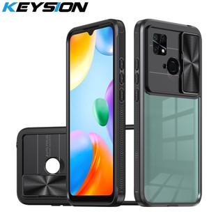 Ốp Điện Thoại Trong Suốt Chống Sốc Có Thanh Trượt Bảo Vệ Camera Cho Redmi 10C 10A 9C 9A 9T Xiaomi POCO C40
