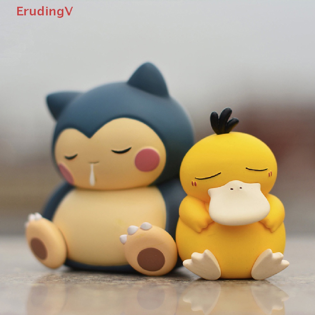 [ErudingV] 1 Mô Hình Đồ Chơi Nhân Vật Pokemon Psyduck Bulbasaur Snorlax Bằng PVC Đáng Yêu