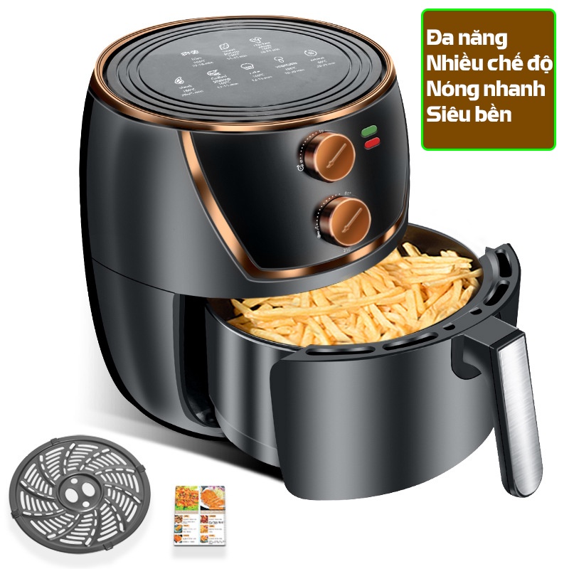 Nồi chiên không dầu kaw 8L công suất 1500W, tiết kiệm điện,chín đều dễ dàng sử dụng bảo hành 1 năm