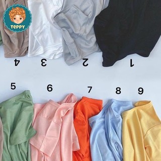 Áo thun trơn basic tay ngắn cho bé trai, bé gái (9 màu)