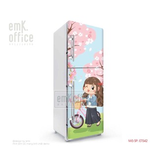 [Nhiều mẫu] Decal dán tủ lạnh, miếng dán tủ lạnh mẫu cute - CB10