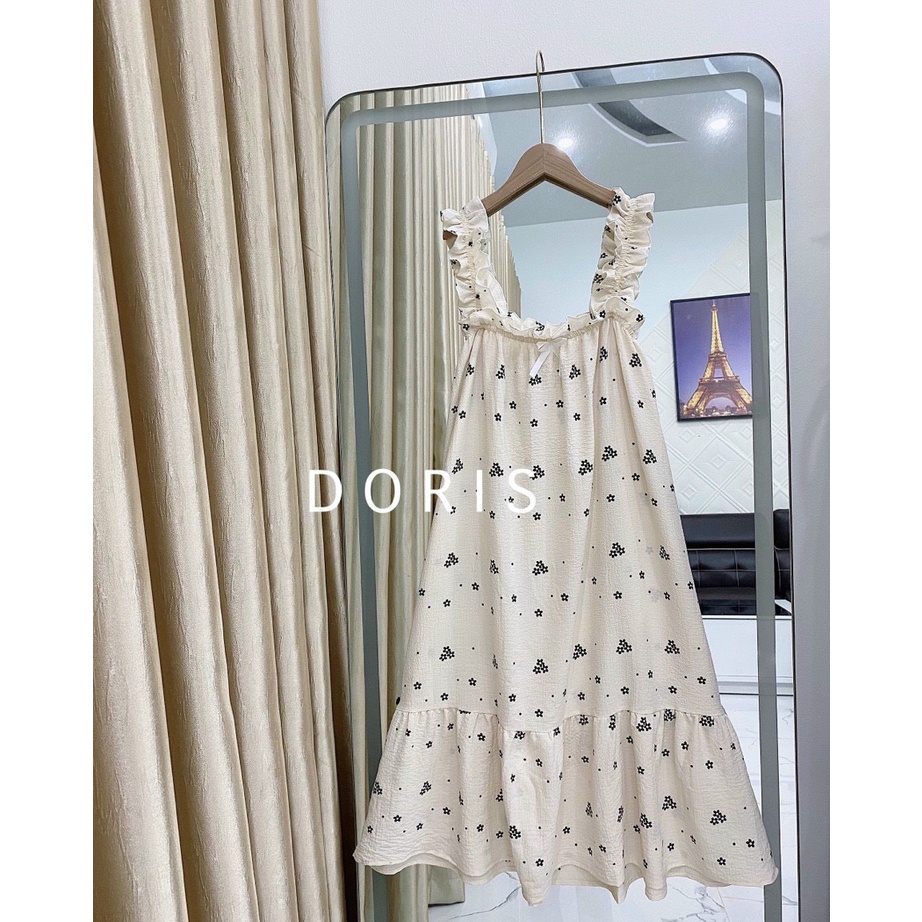 Đầm bầu mặc nhà 2 dây bèo style siêu mát