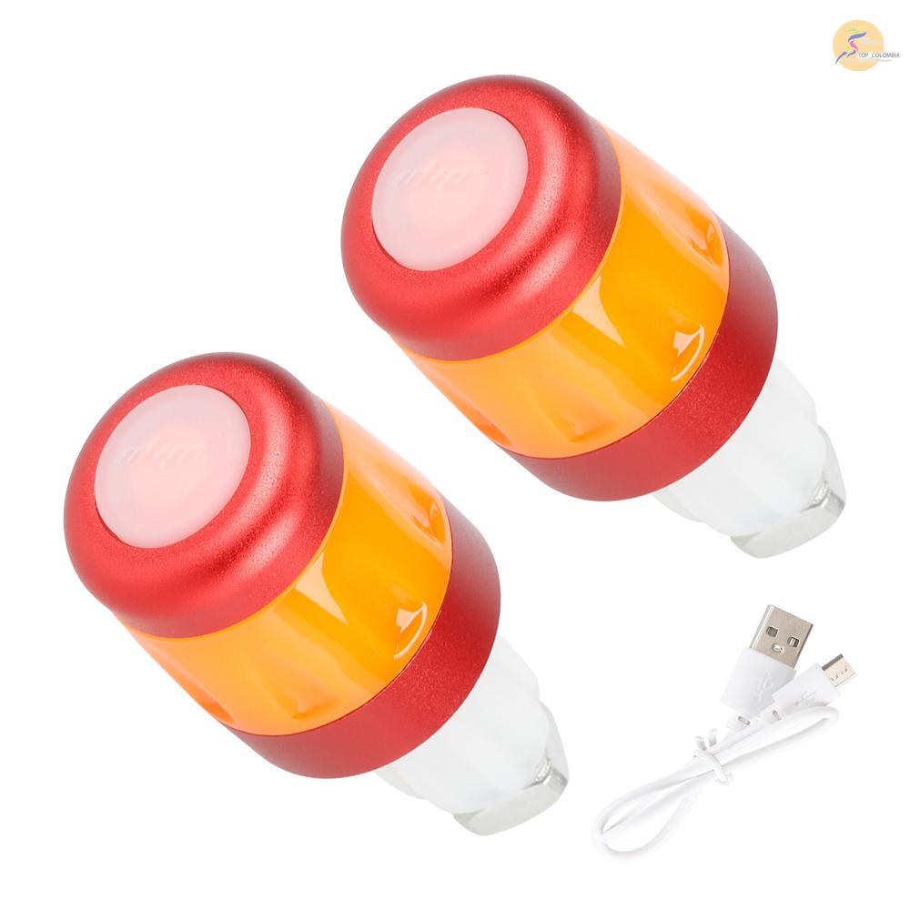 Bộ 2 Đèn LED Cảnh Báo Chống Nước Chống Bụi Gắn Tay Lái Xe Điện