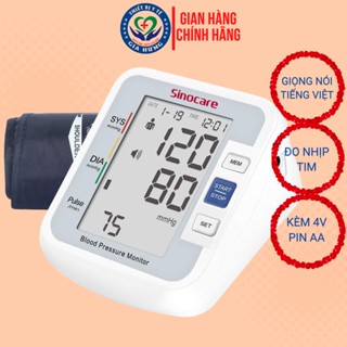 Máy đo huyết áp Sinocare BA-801 Chính Hãng ( Giọng nói Tiếng Việt)