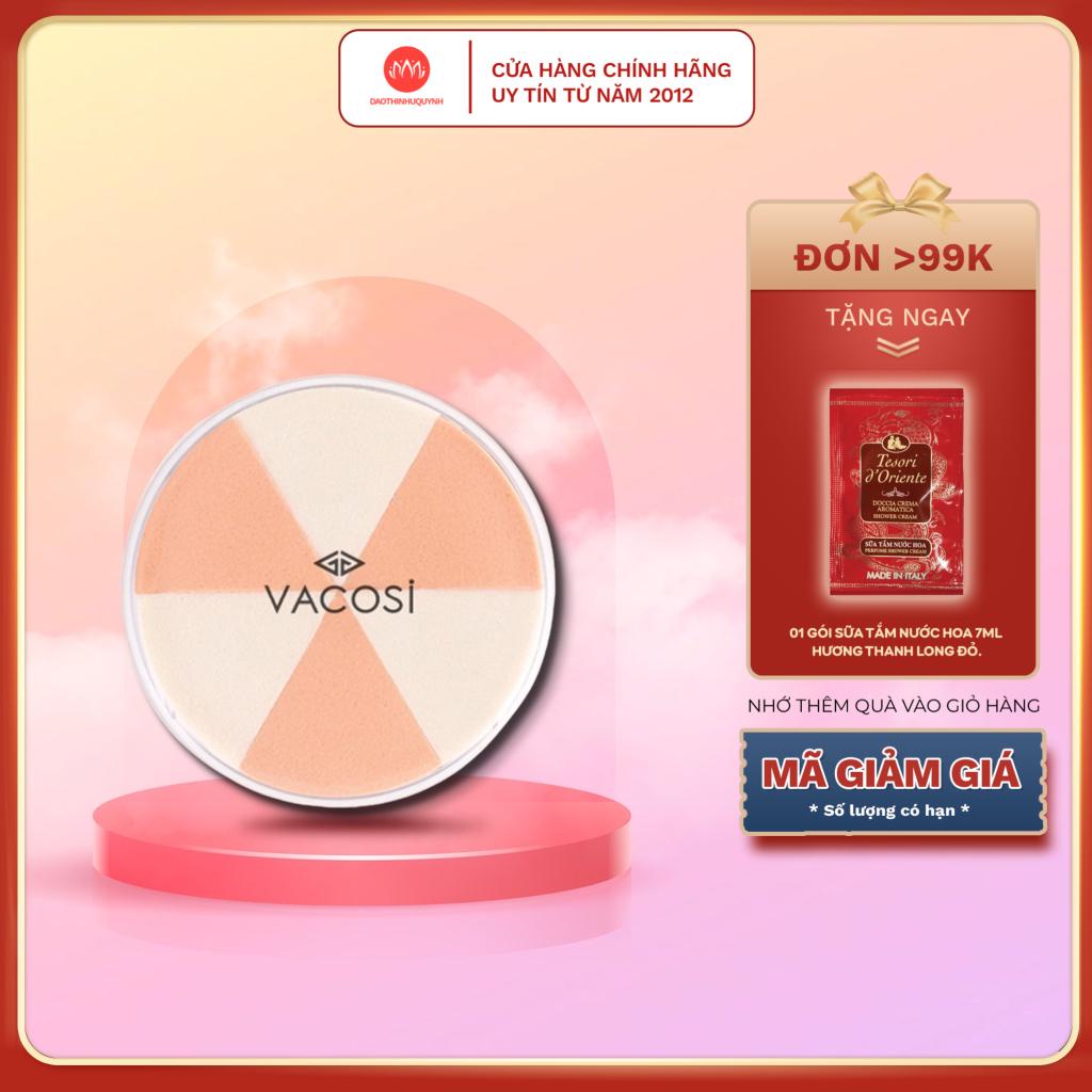 Mút Tán Kem Nền Vacosi Tam Giác Wedge Sponge 6 miếng - 4 miếng