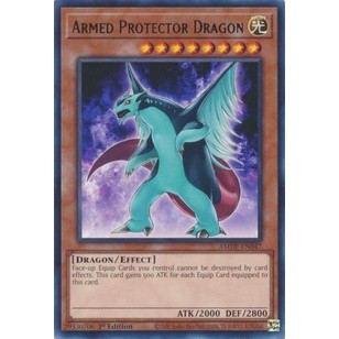 Thẻ bài yugioh armed protector dragon - amde-en047 - rare 1st edition