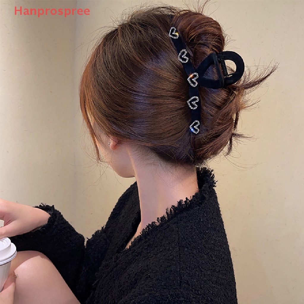 Kẹp Càng Cua Bằng Nhựa Hình Trái Tim Thanh Lịch Cho Nữ