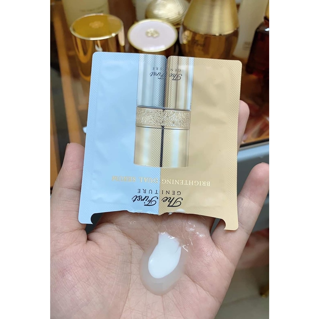 Gói tinh chất dưỡng trắng chống lão hoá Ohui The First Brightening Dual Serum.