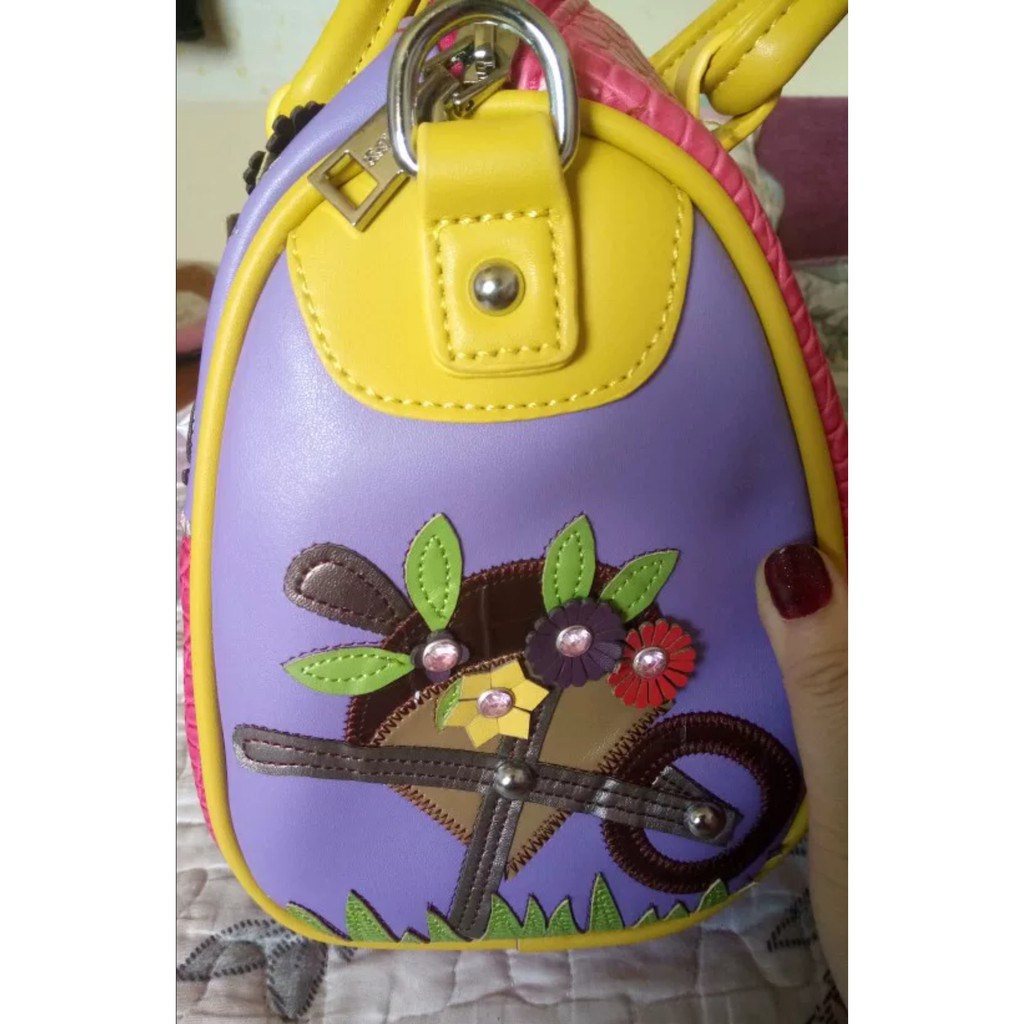 ORDER♥️Túi xách thêu 3D hoạ tiết Boston2 Size 3 màu