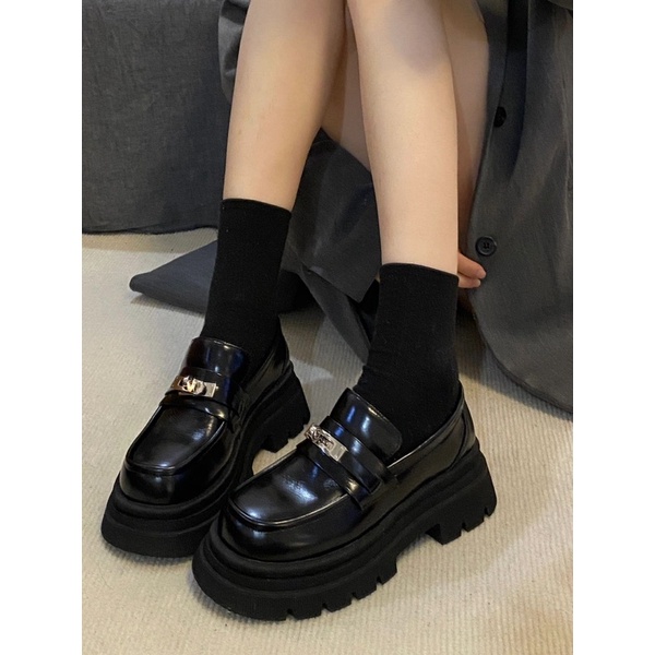 Giày oxford móc khoá cao 5,5 cm 🐥