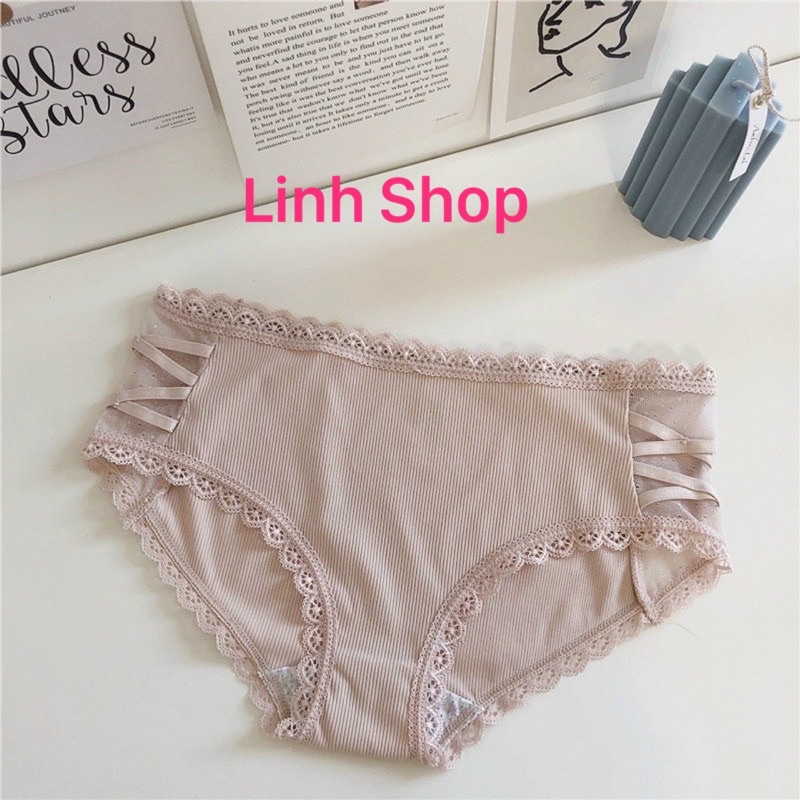 🎀🎀Quần lót nữ su gân tăm cạp pha ren mềm mát🎀🎀