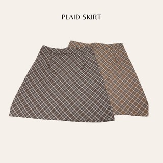 Chân váy kẻ dáng chữ a plaid skirt sk134 lollie studio